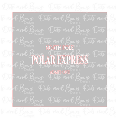 Polar Express 2 Piece Stencil Digital Download