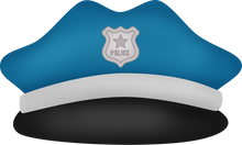 Load image into Gallery viewer, Police Hat Cutter - Dots and Bows Designs