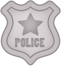 Load image into Gallery viewer, Police Badge Cutter - Dots and Bows Designs