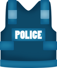 Load image into Gallery viewer, Police Vest Cutter - Dots and Bows Designs