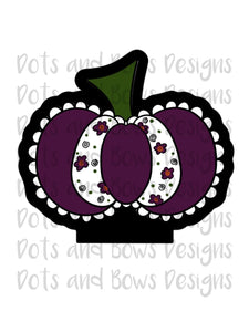 Scalloped Pumpkin Cutter - Dots and Bows Designs