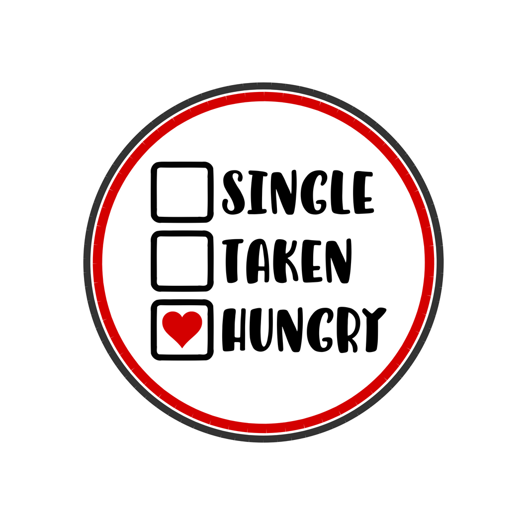 Single Taken Hungry Package Tags
