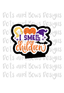 I Smell Children Cutter - Dots and Bows Designs