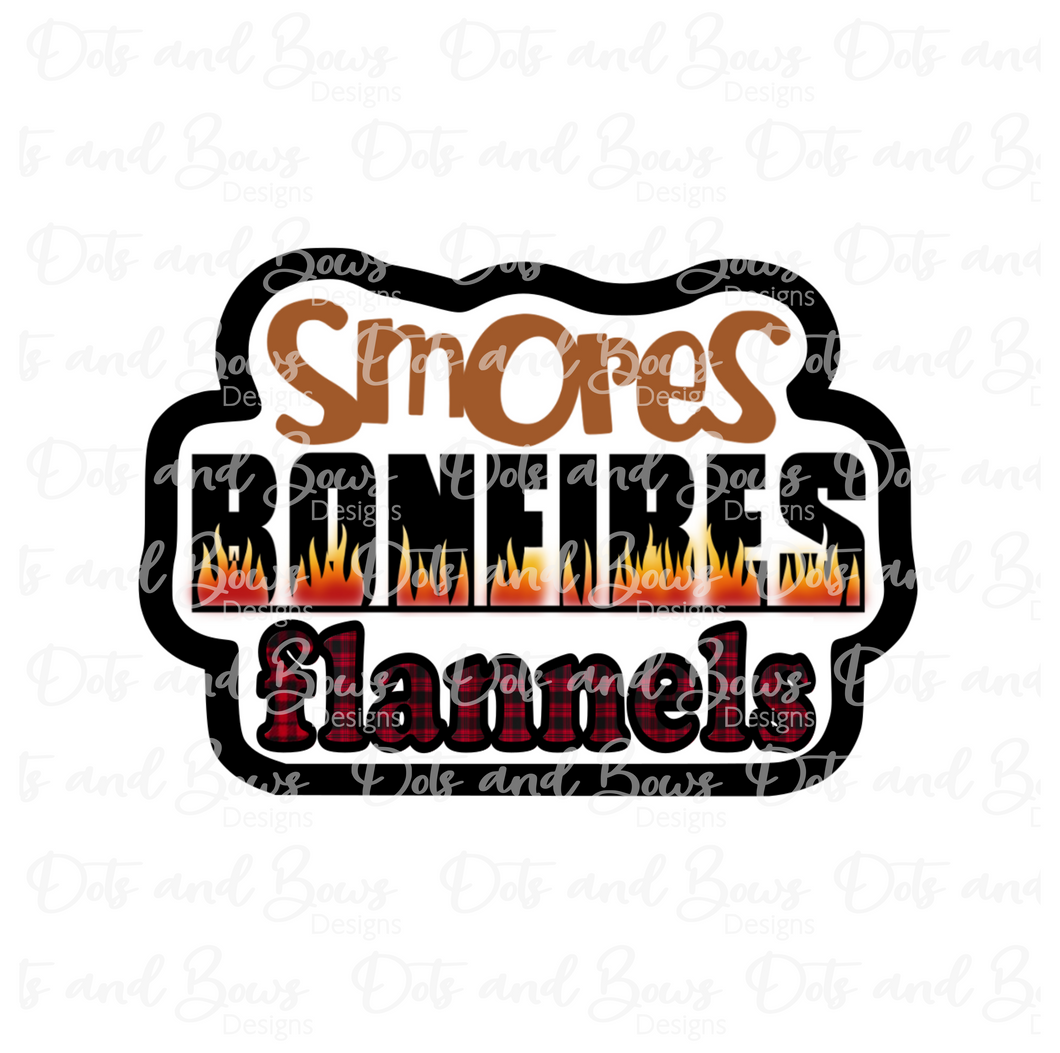 Smores Bonfires Flannels Cutter