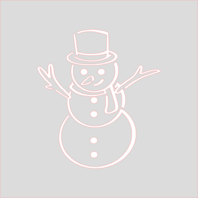 Snowman PYO Stencil Digital Download
