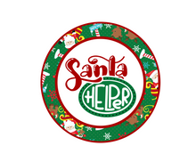 Load image into Gallery viewer, Santa Helper Santas Package Tags - Dots and Bows Designs