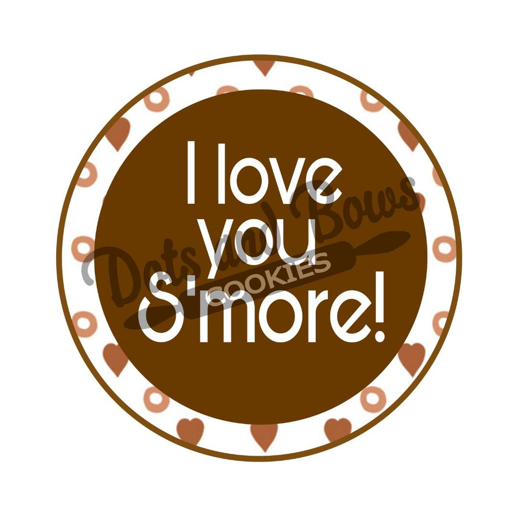 I Love You Smore Package Tags - Dots and Bows Designs