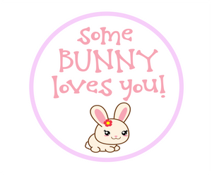 Some Bunny Loves You Package Tags - Dots and Bows Designs