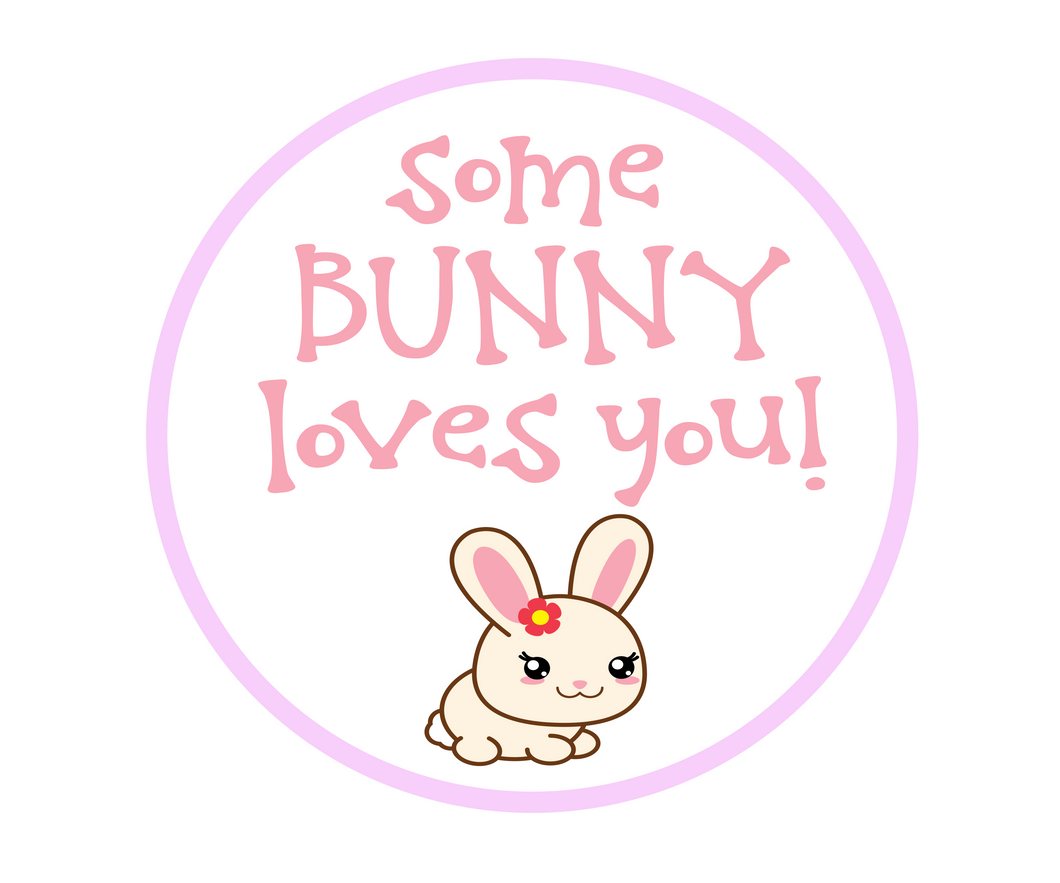 Some Bunny Loves You Package Tags - Dots and Bows Designs