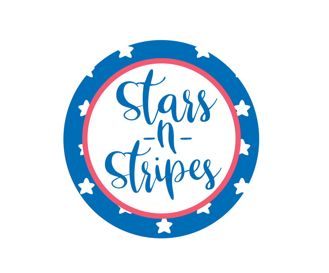 Stars and Stripes Package Tags - Dots and Bows Designs