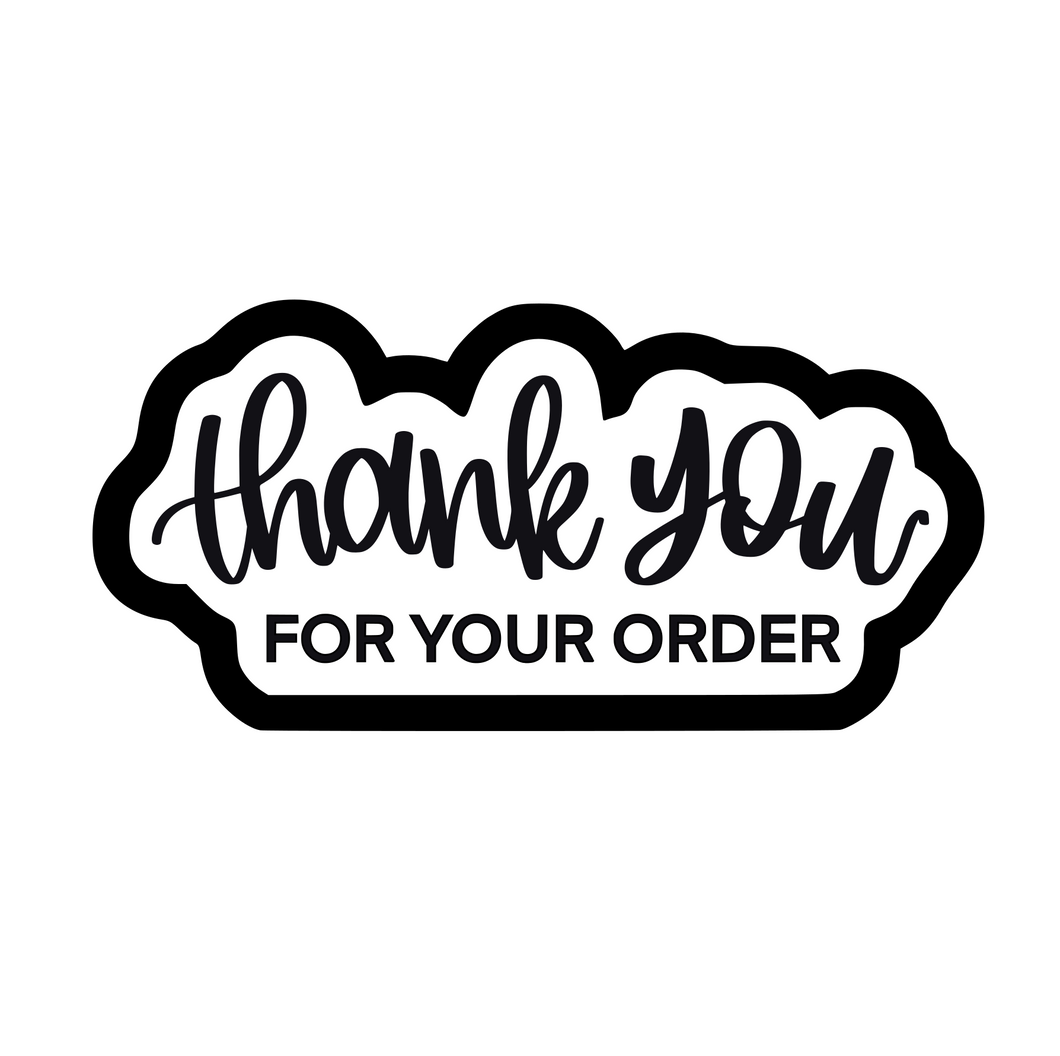 Thank You For Your Order Stencil Digital Download