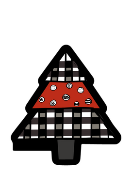 Christmas Tree Cutter - Dots and Bows Designs