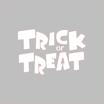 Trick/Trunk or Treat Stencil Digital Download