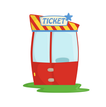 Load image into Gallery viewer, Ticket Booth Cutter - Dots and Bows Designs