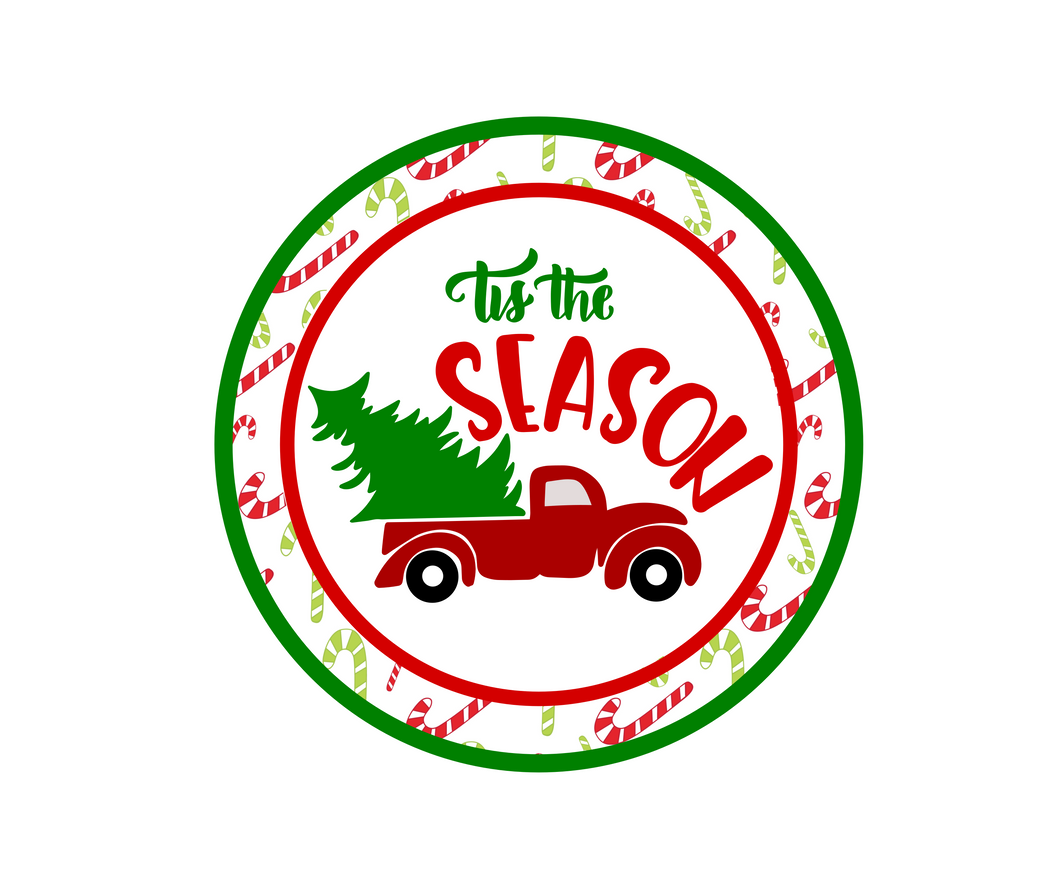 Tis The Season Canes Package Tags - Dots and Bows Designs