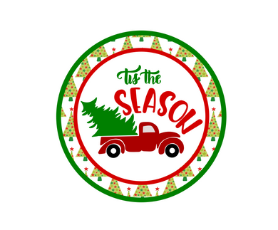 Tis The Season Trees Package Tags - Dots and Bows Designs