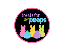 Load image into Gallery viewer, Treats for my Peeps Package Tags - Dots and Bows Designs