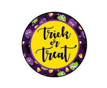 Load image into Gallery viewer, Trick or Treat Package Tag - Dots and Bows Designs