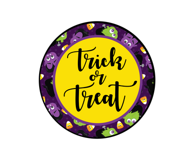 Trick or Treat Package Tag - Dots and Bows Designs