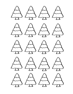 Christmas Tree Icing Transfer Sheets - Dots and Bows Designs