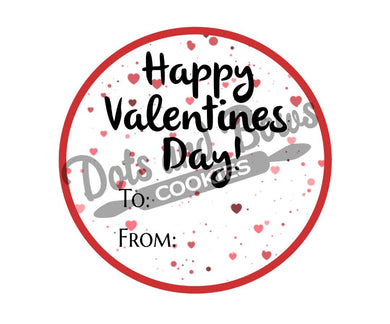 Valentine To From Package Tags - Dots and Bows Designs