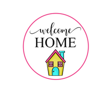 Load image into Gallery viewer, Welcome Home w House Package Tags - Dots and Bows Designs