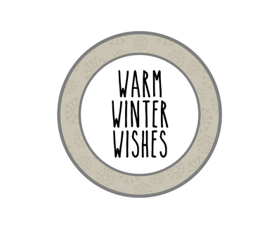 Warm Winter Wishes RDI Package Tags - Dots and Bows Designs