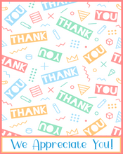 Load image into Gallery viewer, We Appreciate You Card 4x5 - Dots and Bows Designs