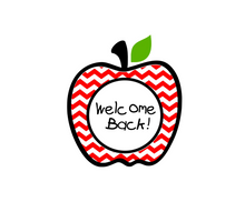 Load image into Gallery viewer, Welcome Back Apple Full Package Tags - Dots and Bows Designs