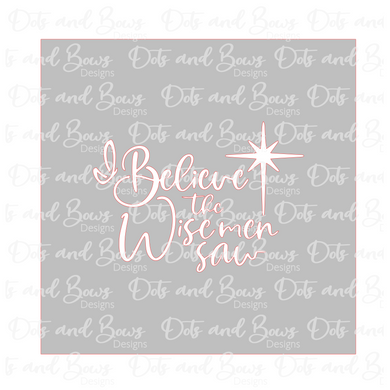 Wise Men Saw Stencil Digital Download