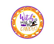 Load image into Gallery viewer, Witch Way To The Candy Package Tag - Dots and Bows Designs