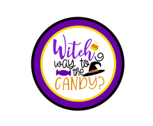 Load image into Gallery viewer, Witch Way To The Candy 2 Package Tag - Dots and Bows Designs