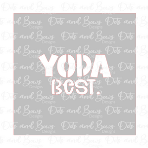 Yoda Best Stencil Digital Download