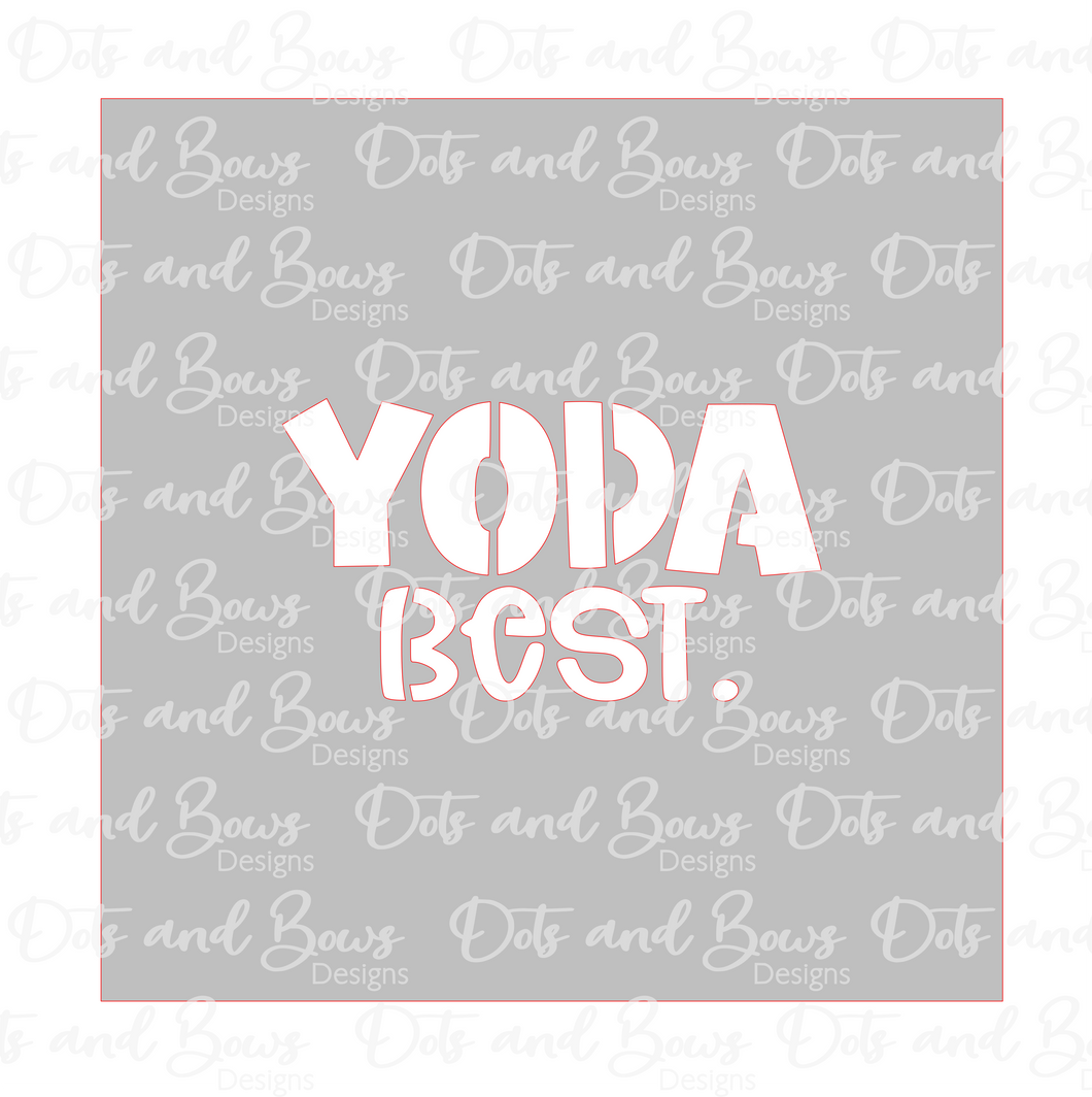 Yoda Best Stencil Digital Download