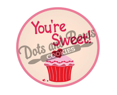 You're Sweet Package Tags - Dots and Bows Designs