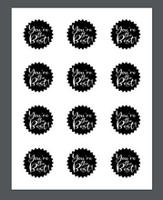 Load image into Gallery viewer, You&#39;re the Best Starburst Black Package Tags - Dots and Bows Designs