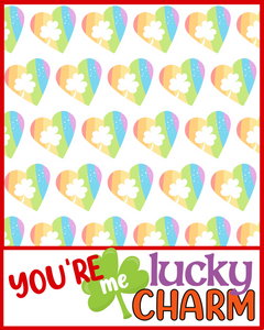 You're Me Lucky Charm 4x5 Backer Card