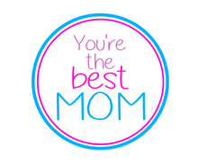 Load image into Gallery viewer, You&#39;re The Best Mom Multicolor Package Tags - Dots and Bows Designs