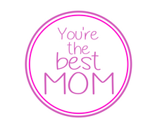 Load image into Gallery viewer, You&#39;re The Best Mom Purple Package Tags - Dots and Bows Designs