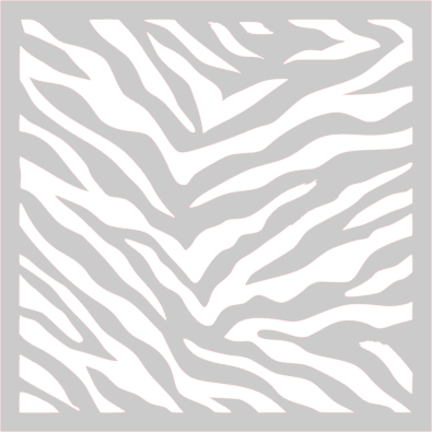Zebra Print Stencil CC