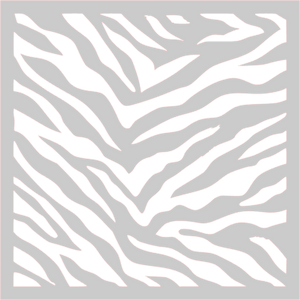 Zebra Print Stencil Digital Download