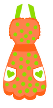 Load image into Gallery viewer, Apron Cutter - Dots and Bows Designs