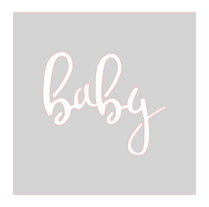 Baby Word Stencil