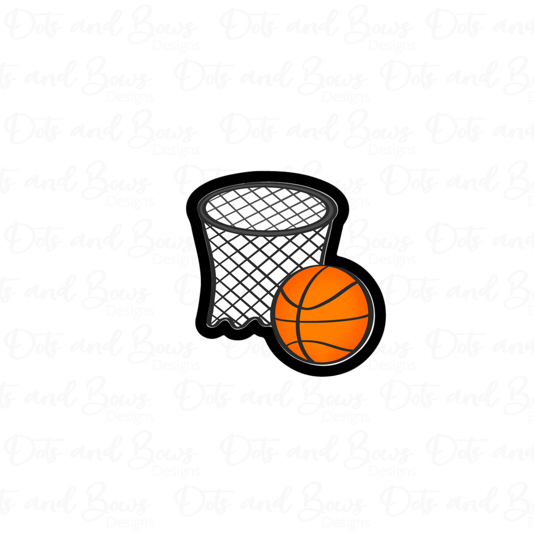 Basketball Net and Ball Cutter - Dots and Bows Designs