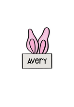 Load image into Gallery viewer, Bunny Ear Plaque Cutter - Dots and Bows Designs