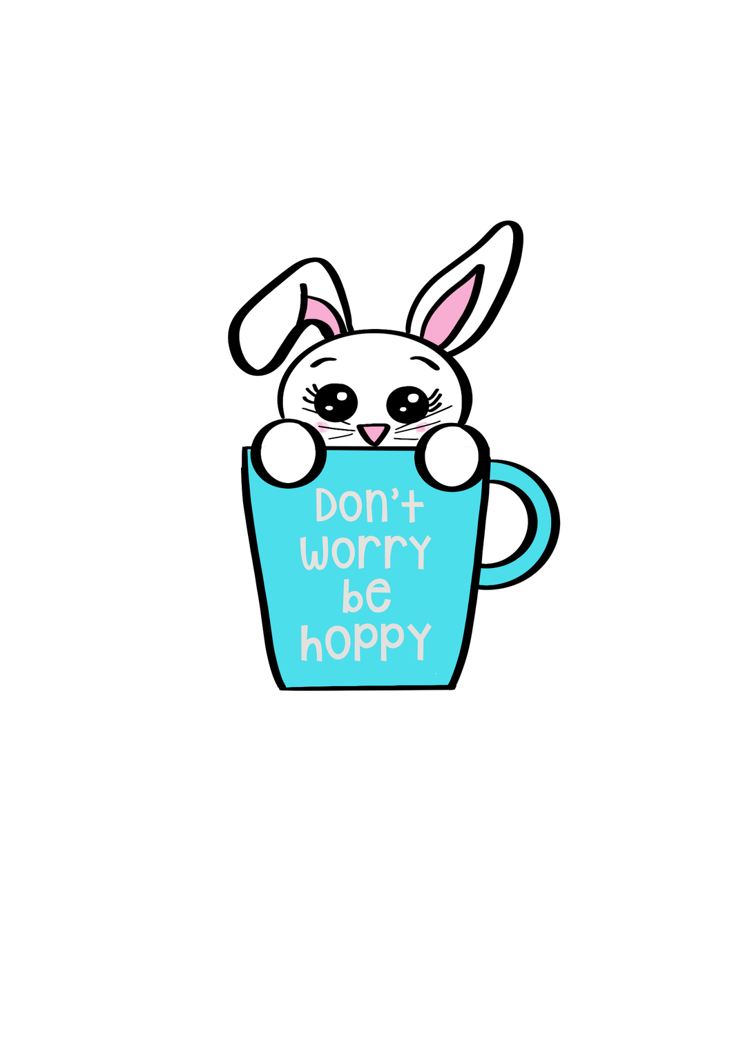 Bunny Cup Cutter - Dots and Bows Designs