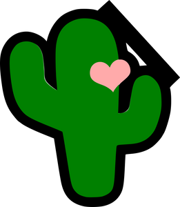 Cactus with Heart Cutter - Dots and Bows Designs
