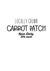 Carrot Patch Stencil - Dots and Bows Designs