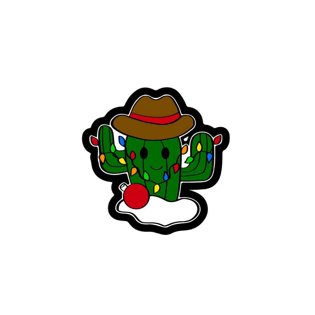 Christmas Cowboy Cactus Cutter