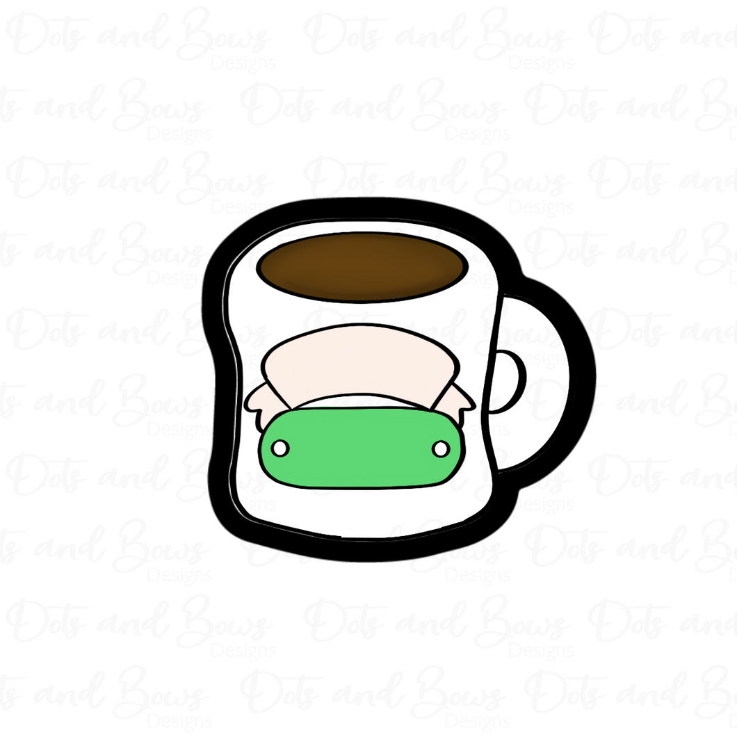 Chubby Coffee Mug Cutter - Dots and Bows Designs